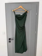 VeraMorelle Sukienka midi zielona – Detal