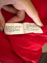 Zara czerwona sukienka z otwartymi plecami i halter dekoltem – Detal