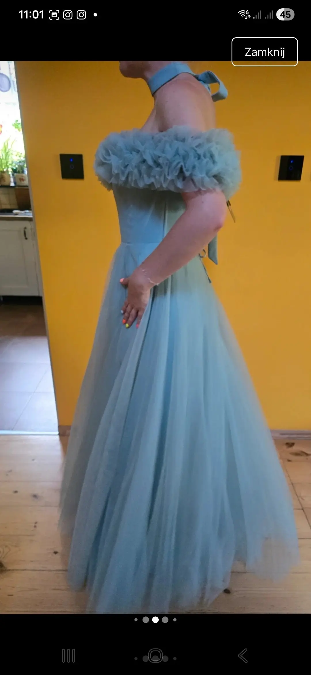 Sukienka księżniczka. Tiulowa, rozkloszowana. Princess. S – Detal