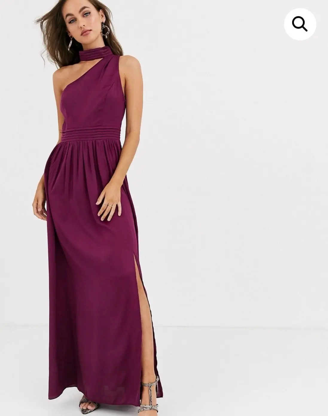 Burgundowa sukienka Little Mistress S – Na sobie