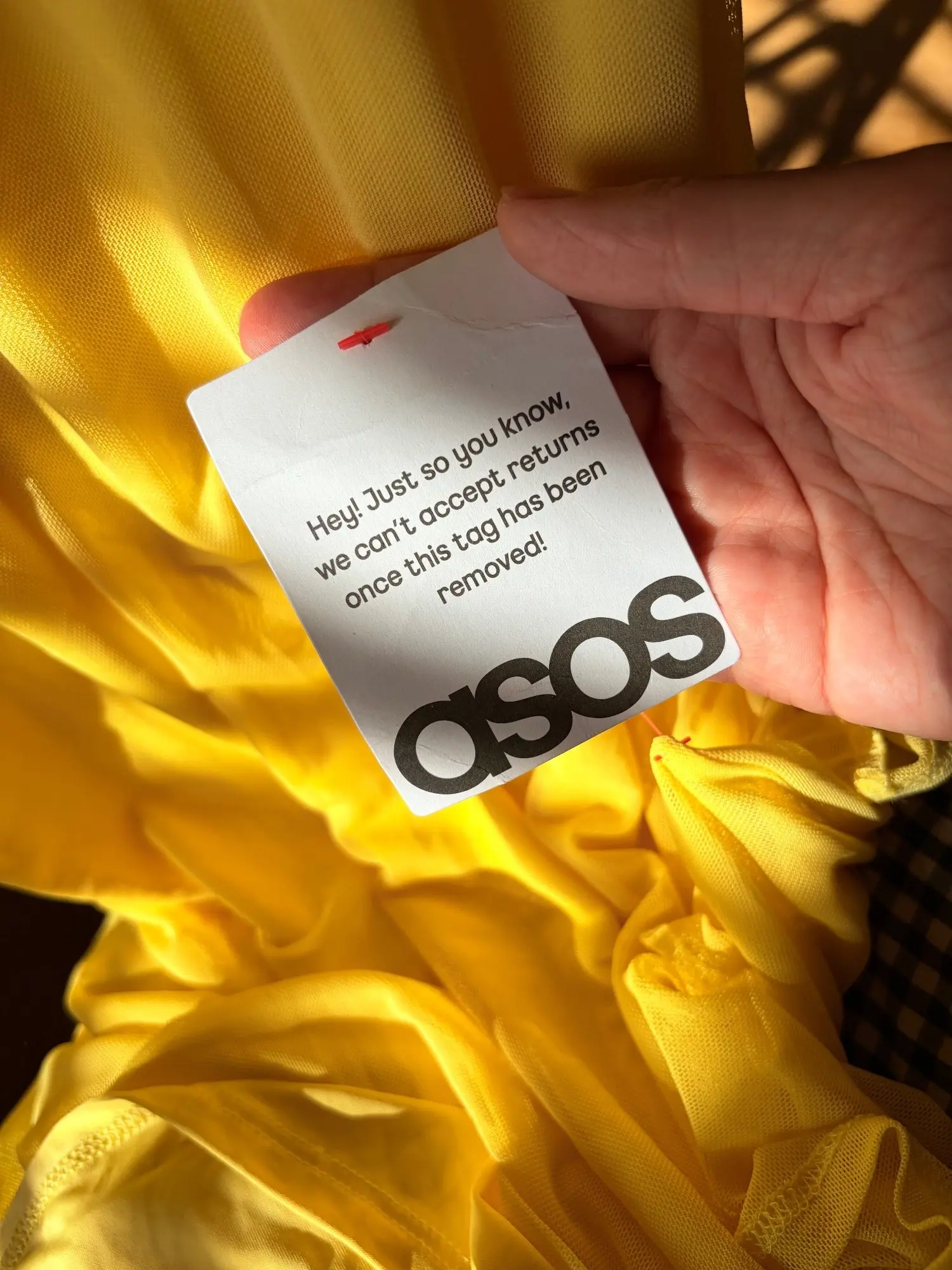 Asos Żółta Asymetryczna Maxi Sukienka wesele – Detal